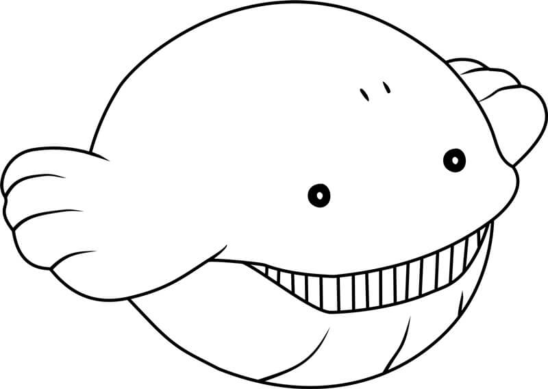 Pokemon Wailmer coloring page