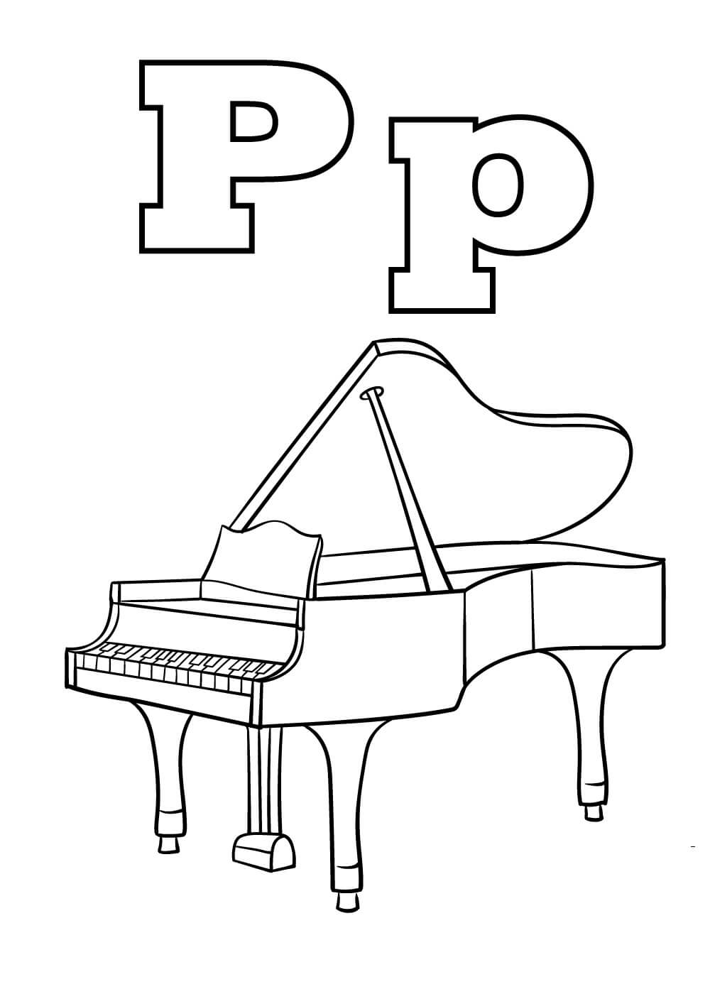 편지 P와 피아노