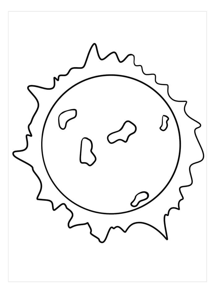사랑스러운 태양 coloring page
