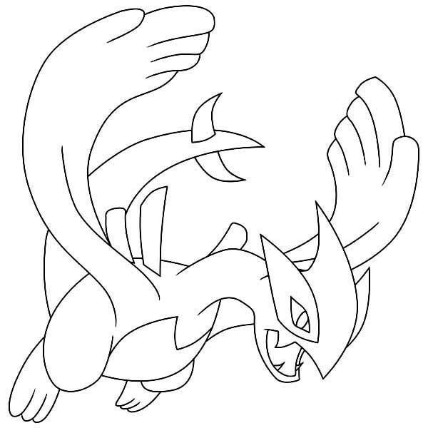 Shadow Lugia coloring page