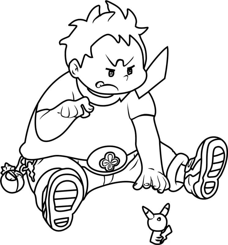 Sitting Angry Sophocles coloring page