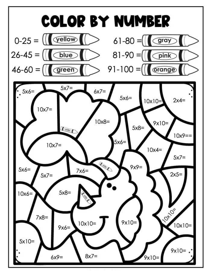 숫자로 색칠하는 트리케라톱스 coloring page