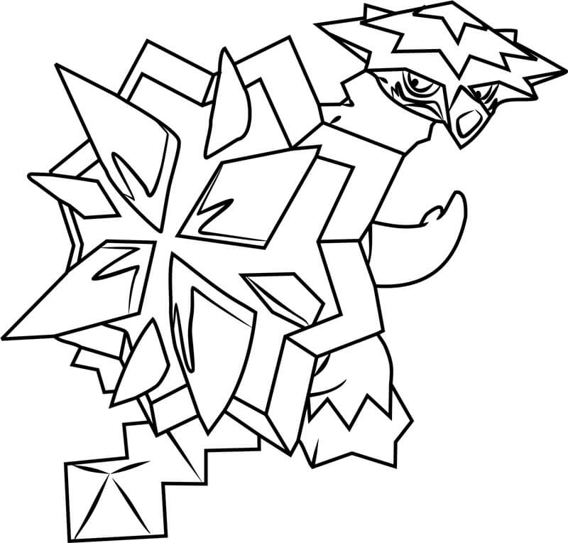 Turtonator coloring page