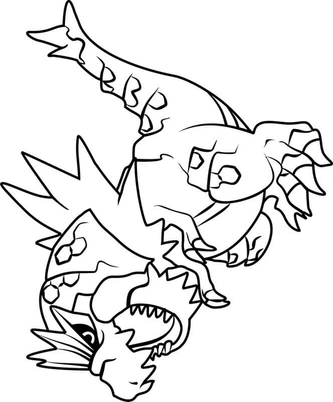 Tyrantrum Pokemon coloring page