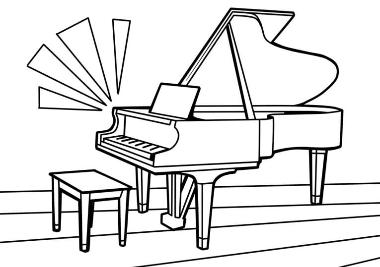 의자와 피아노