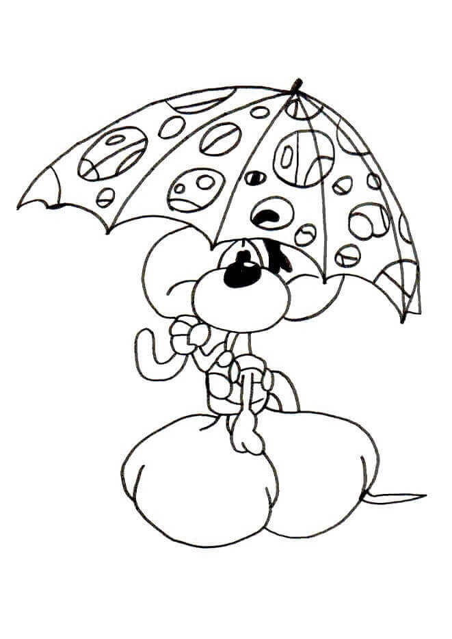 우산 – 시트 12 coloring page