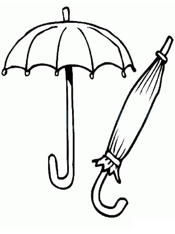 우산 – 시트 13 coloring page