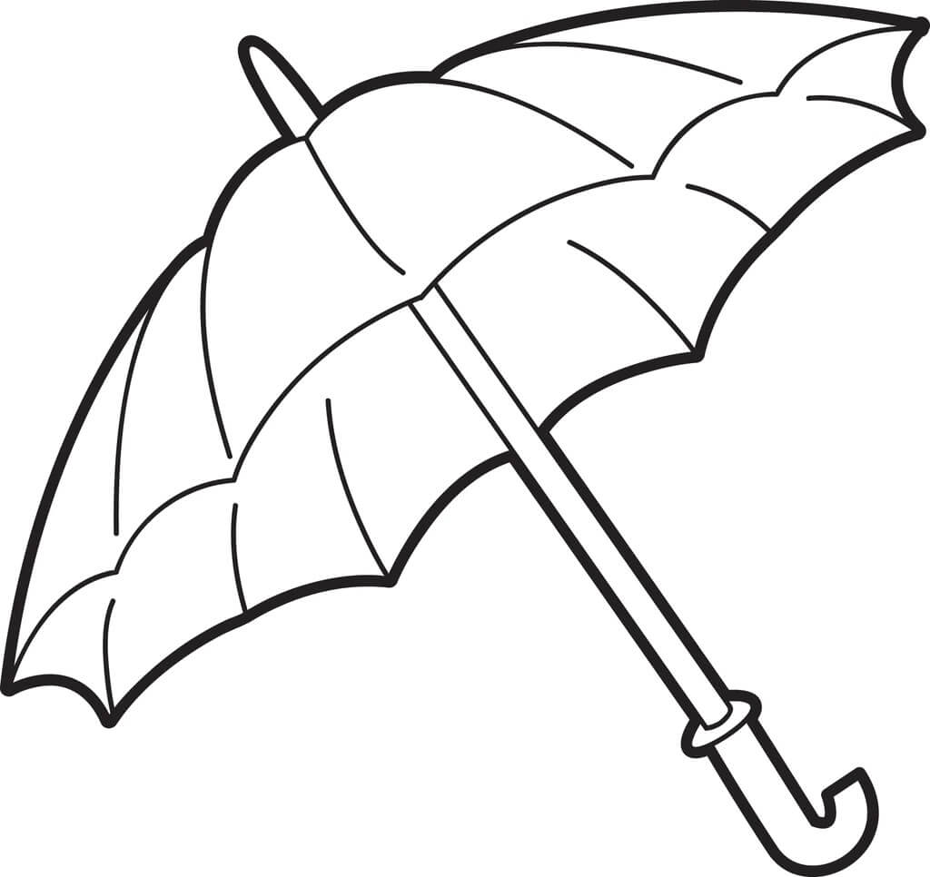 우산 – 시트 38 coloring page