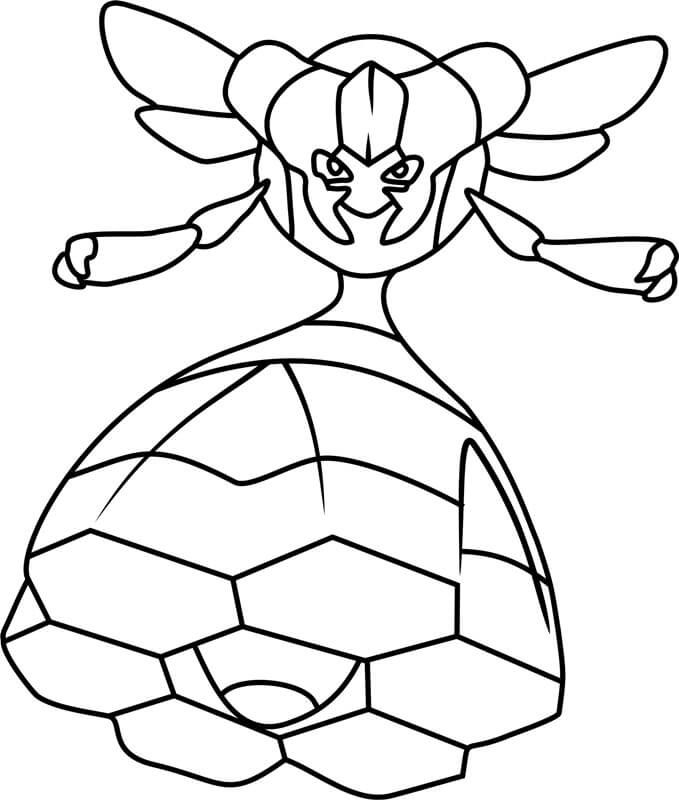 Vespiquen Pokemon coloring page