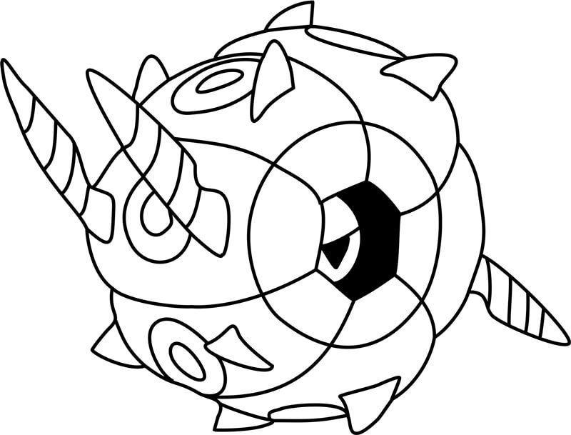 Whirlipede Pokemon coloring page