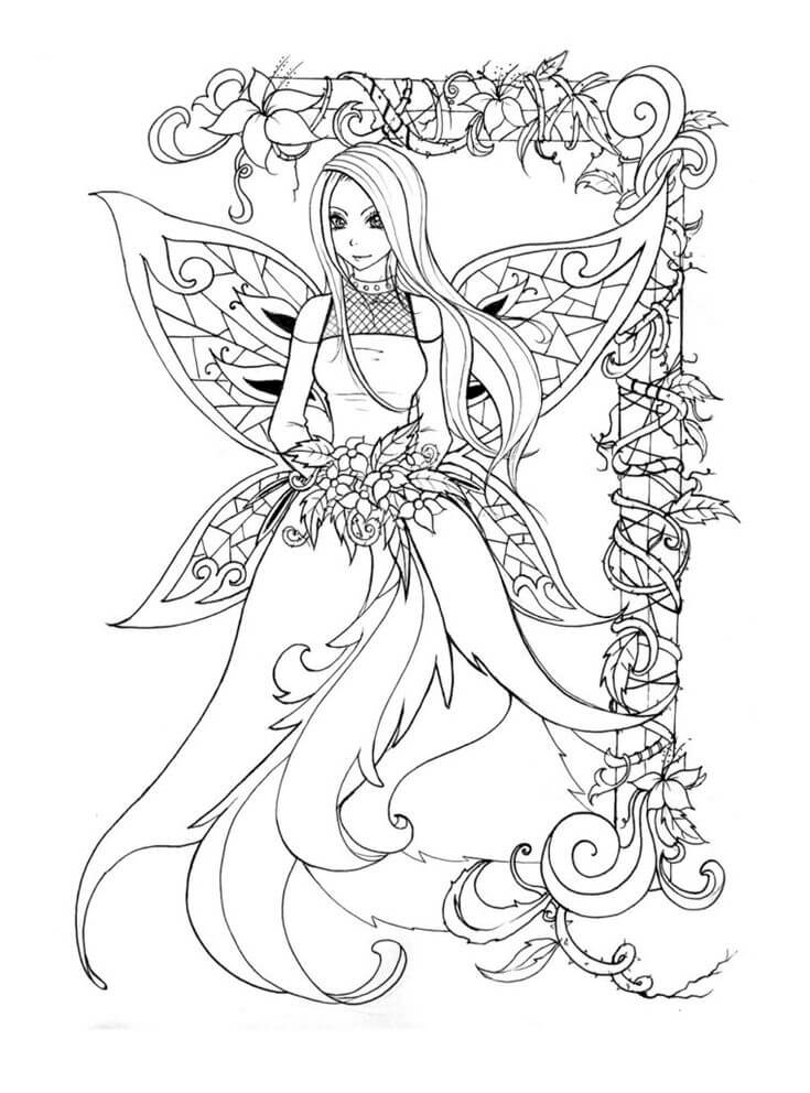 요정은 어른을 위한 것 coloring page