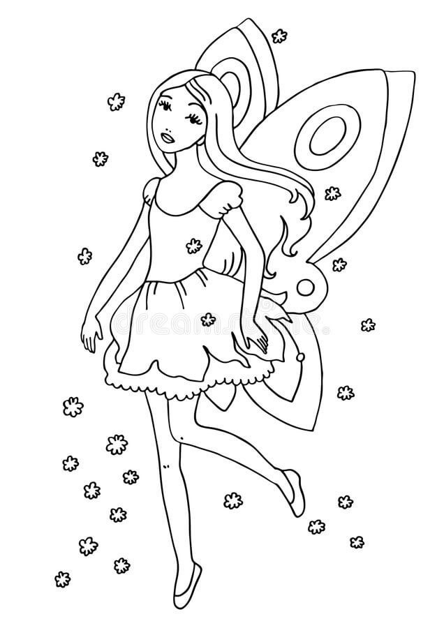 요정 산책 coloring page