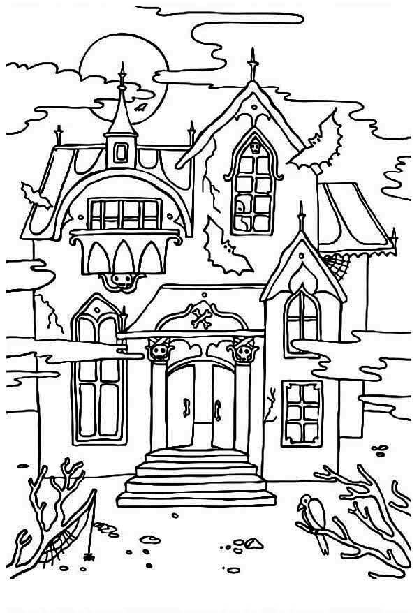유령의 집 coloring page