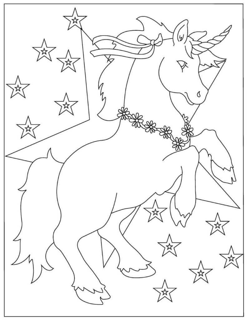 유니콘 – 시트 51 coloring page