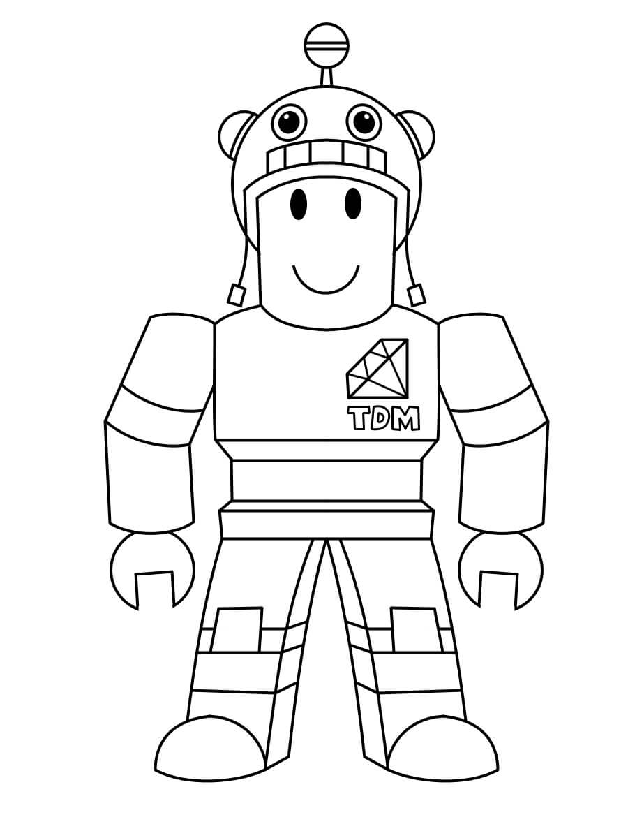 다이아몬드를 찾는 Roblox coloring page