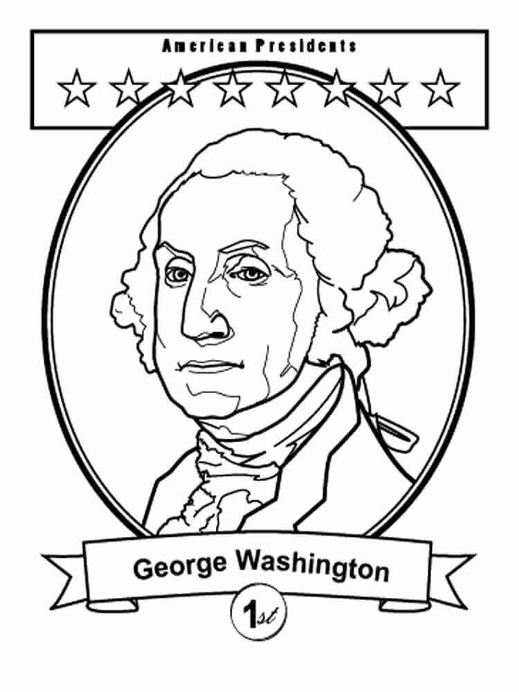 조지 워싱턴 상징 coloring page