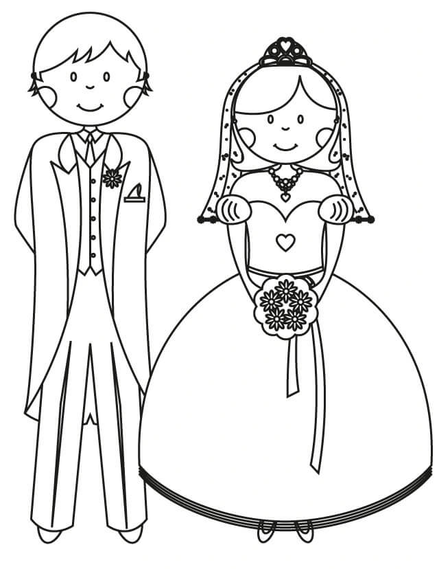 멋진 결혼식 coloring page