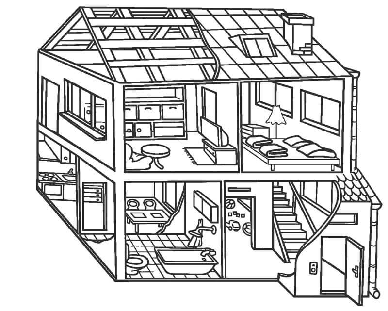 내 꿈의 집 coloring page