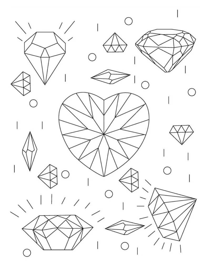 퍼펙트 다이아몬드 coloring page