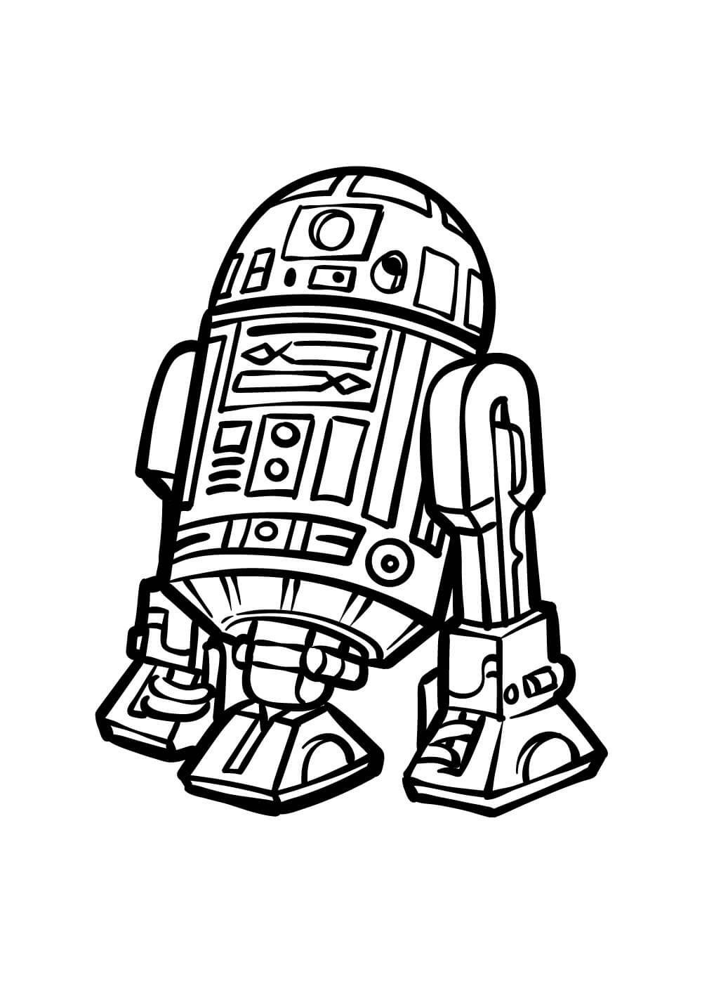 R2-D2 그리기 coloring page