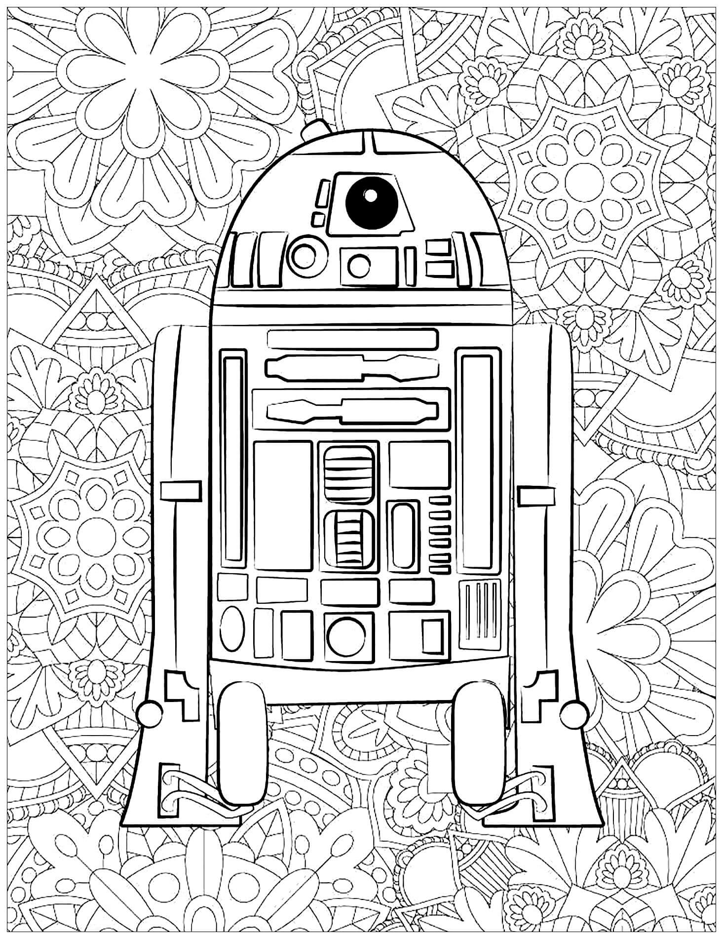 R2-D2는 성인용입니다. coloring page