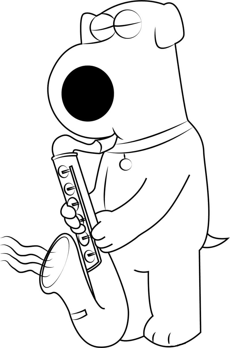 색소폰을 연주하는 브라이언 그리핀