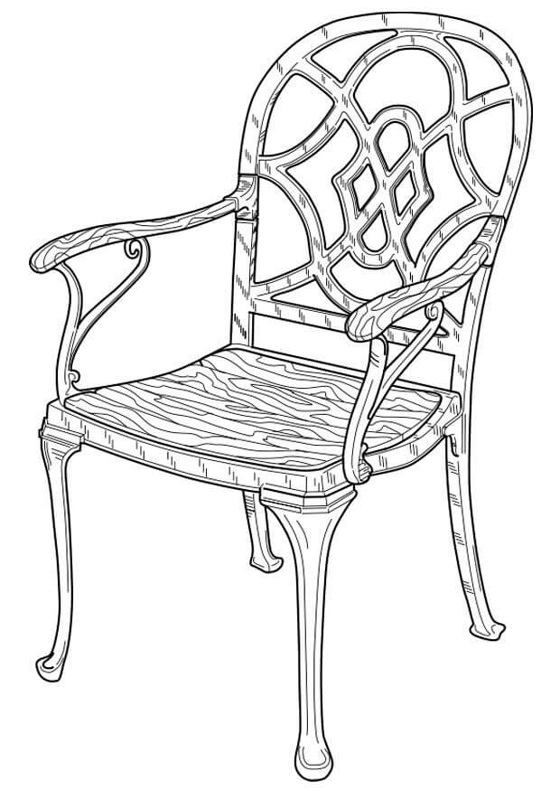 의자는 성인용입니다. coloring page