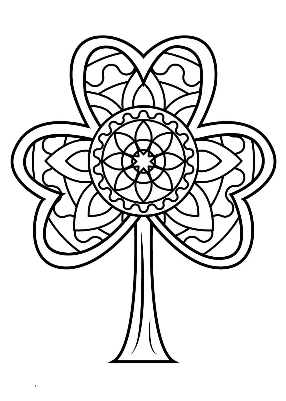 완벽한 토끼풀 coloring page