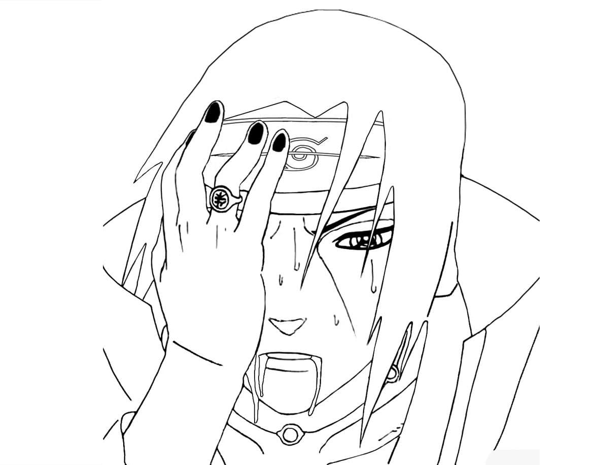 Akatsuki Itachi coloring page