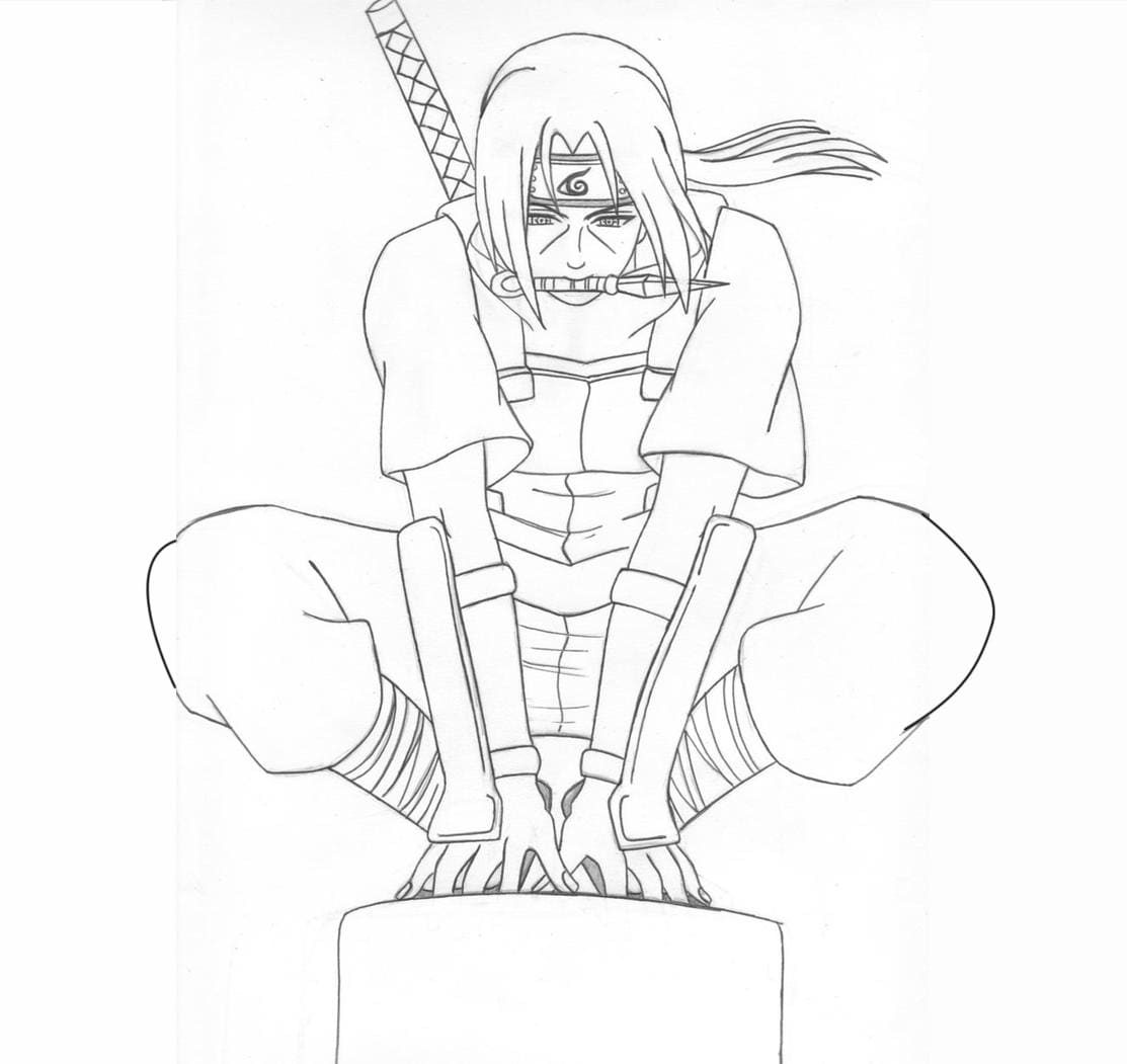 Anbu Itachi coloring page