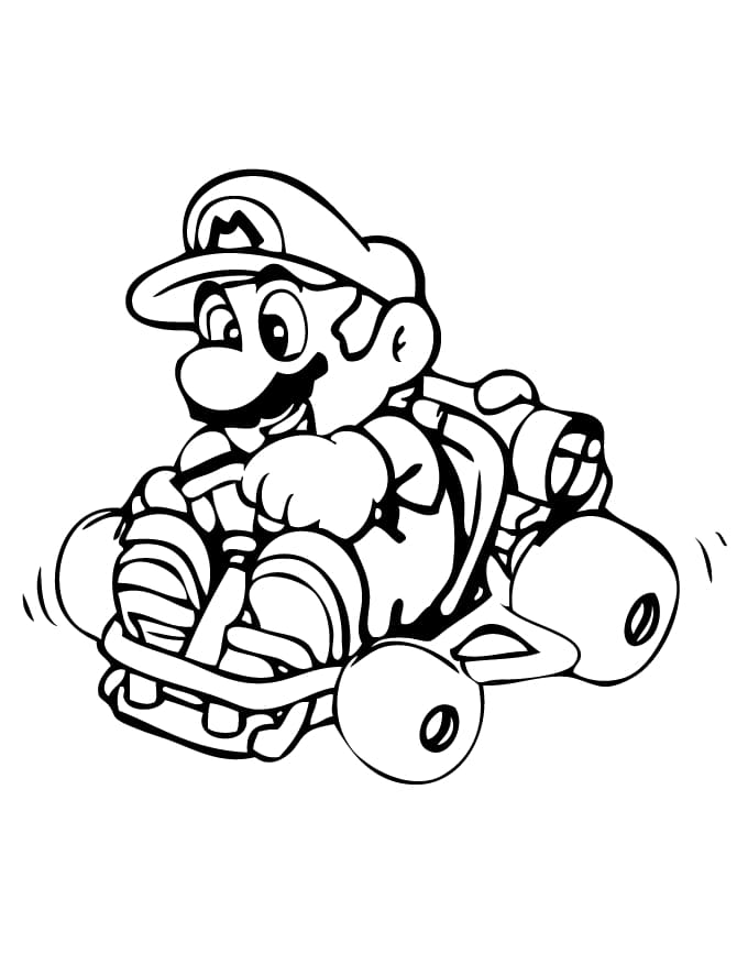 Mario Image HD coloring page