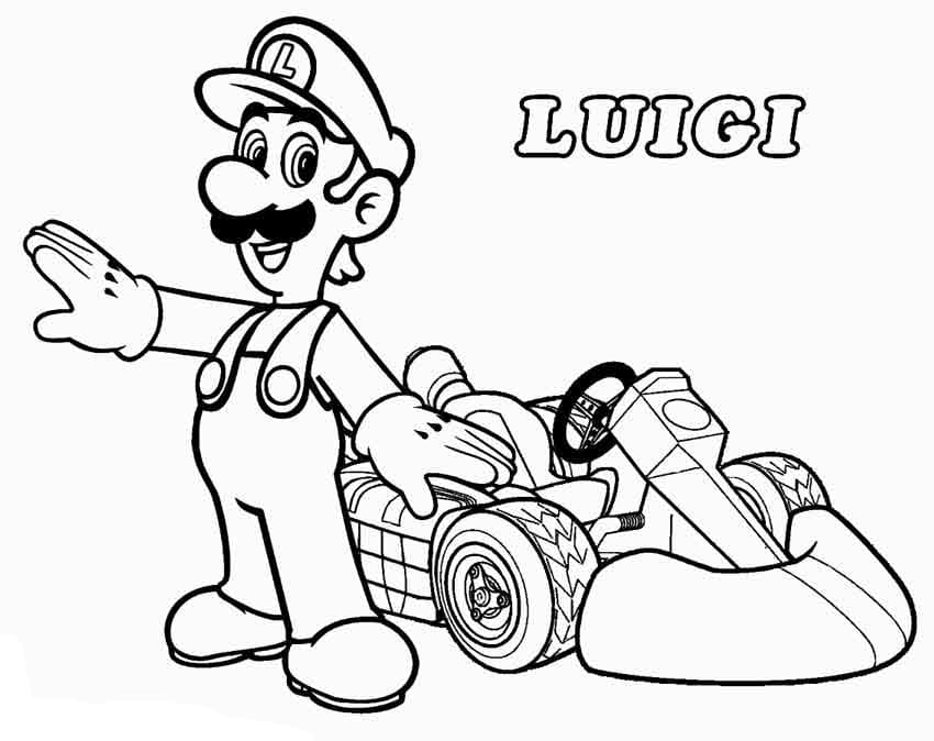 Mario Kart Image HDC coloring page
