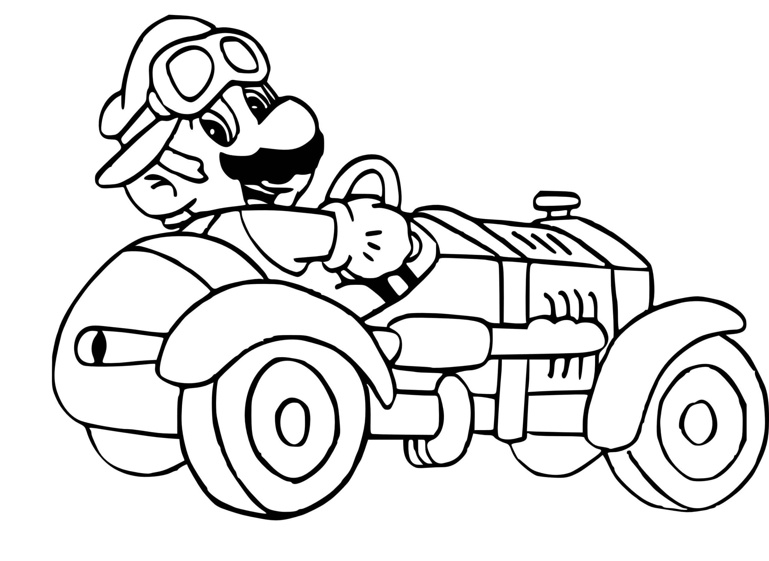 Mario Image Outline coloring page