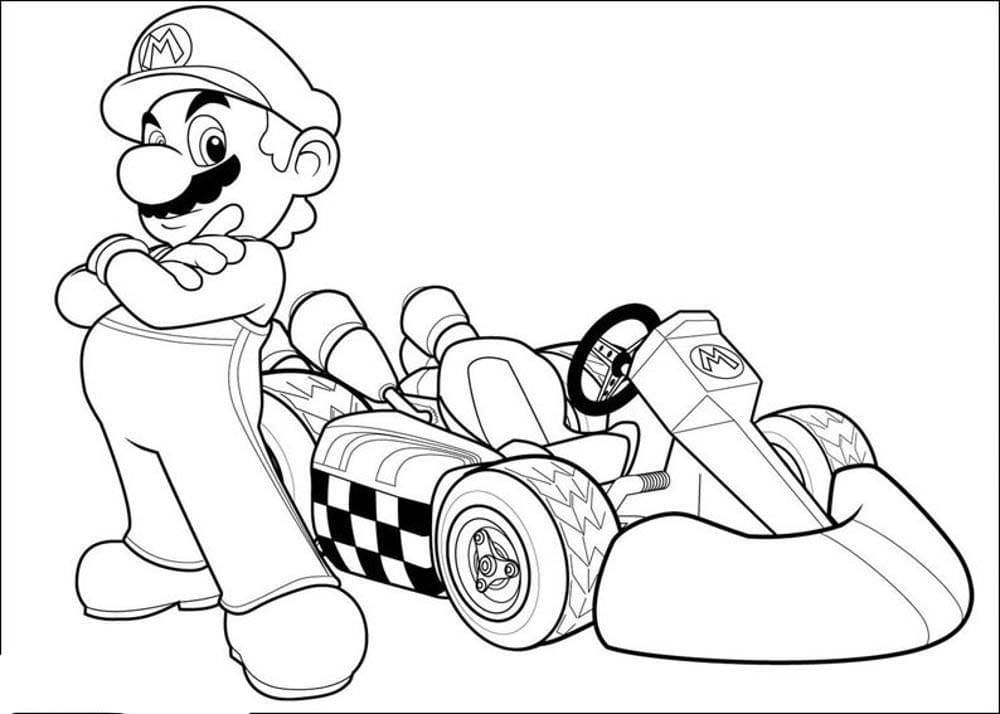 Print Mario coloring page