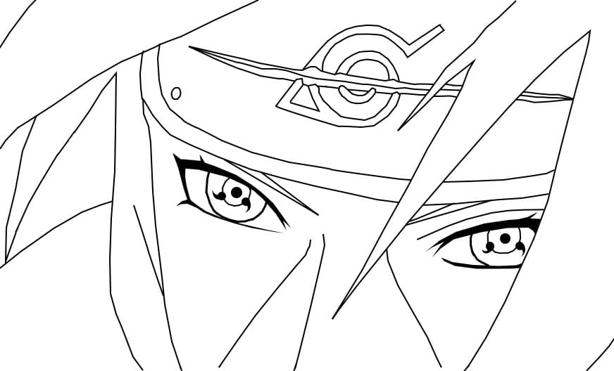 Sharingan’s Itachi coloring page