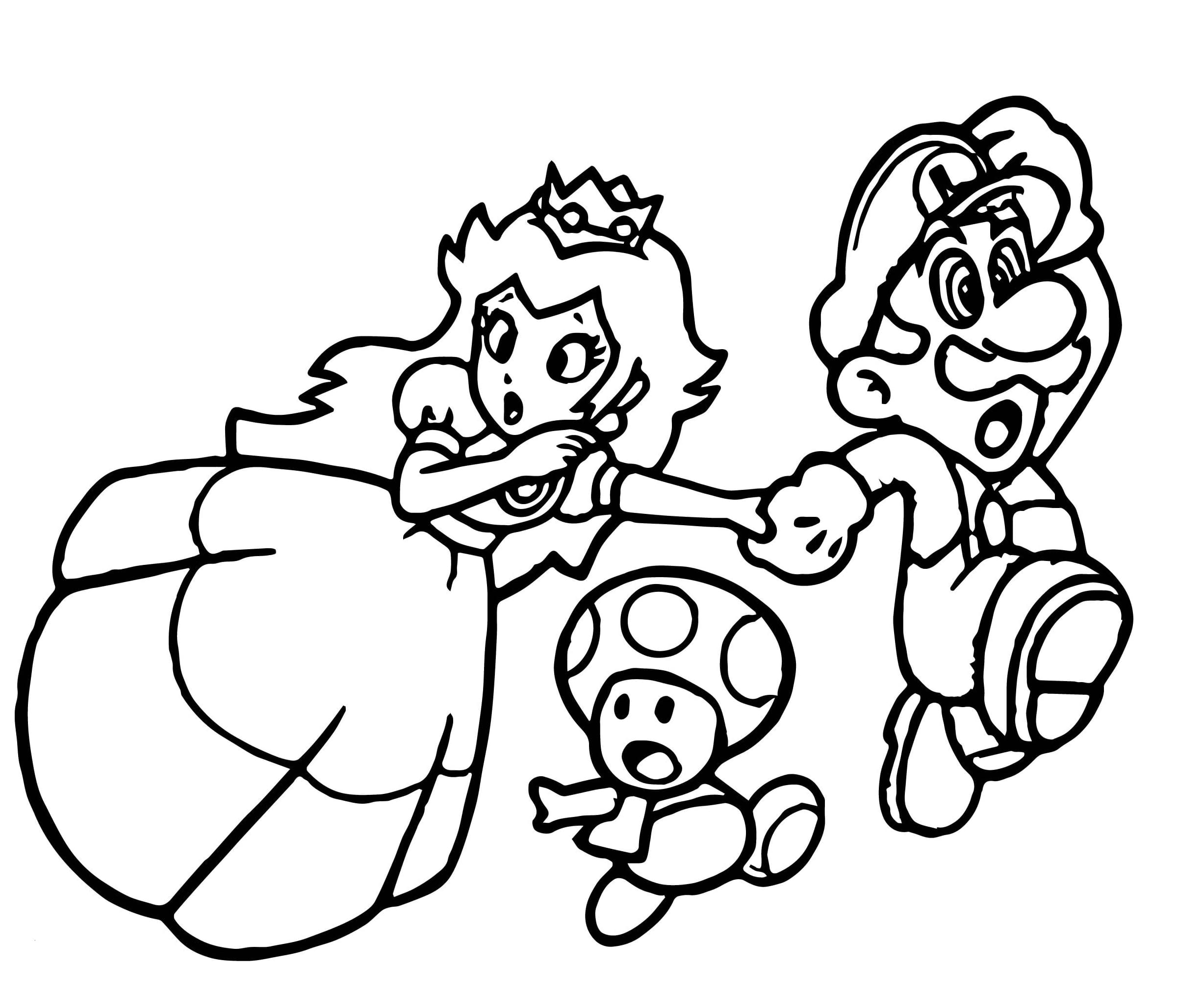 Super Mario coloring page