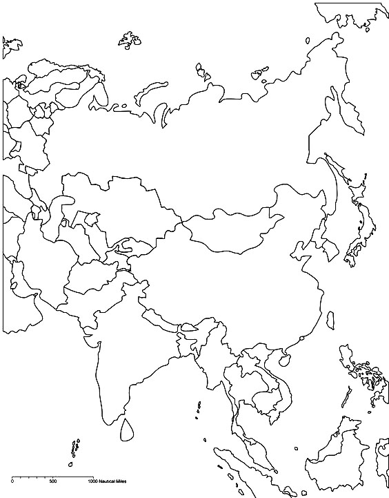 아이들을 위한 아시아 지도