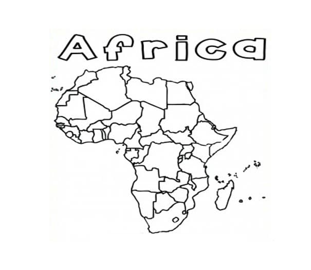 아프리카 지도 색칠하기놀이