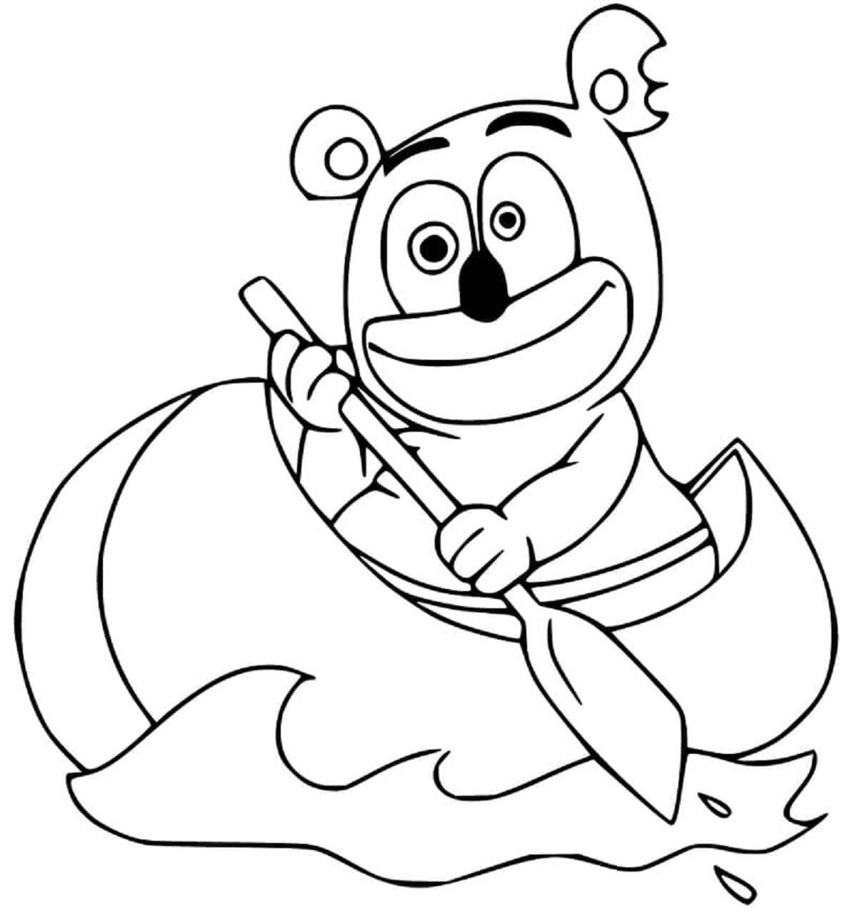 젤리 곰 coloring page