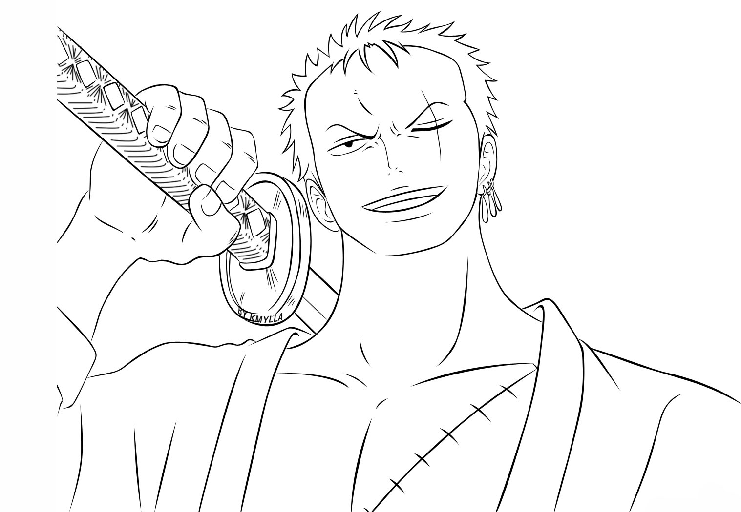 조로 초상화 coloring page