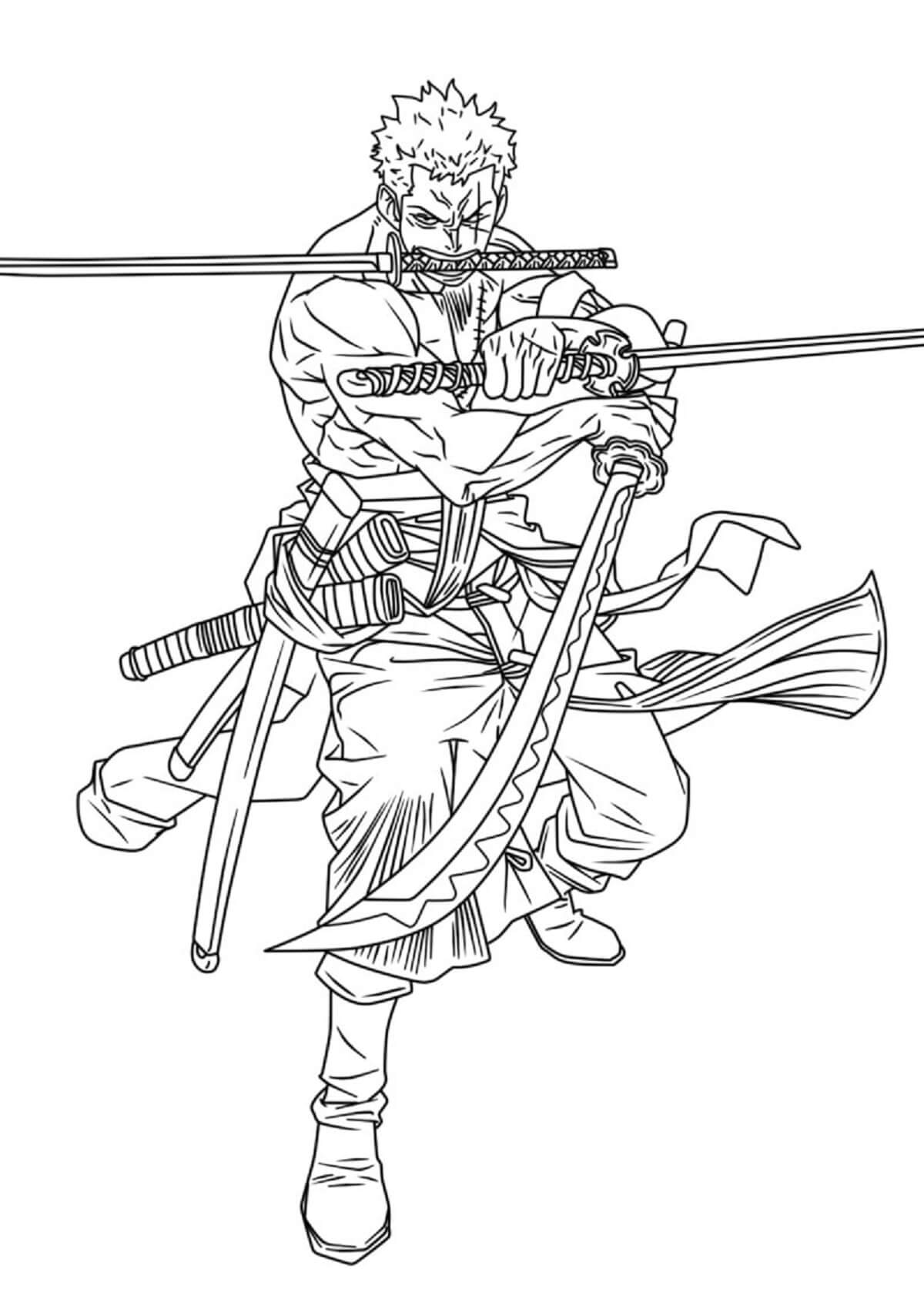 조로가 공격을 준비하다 coloring page