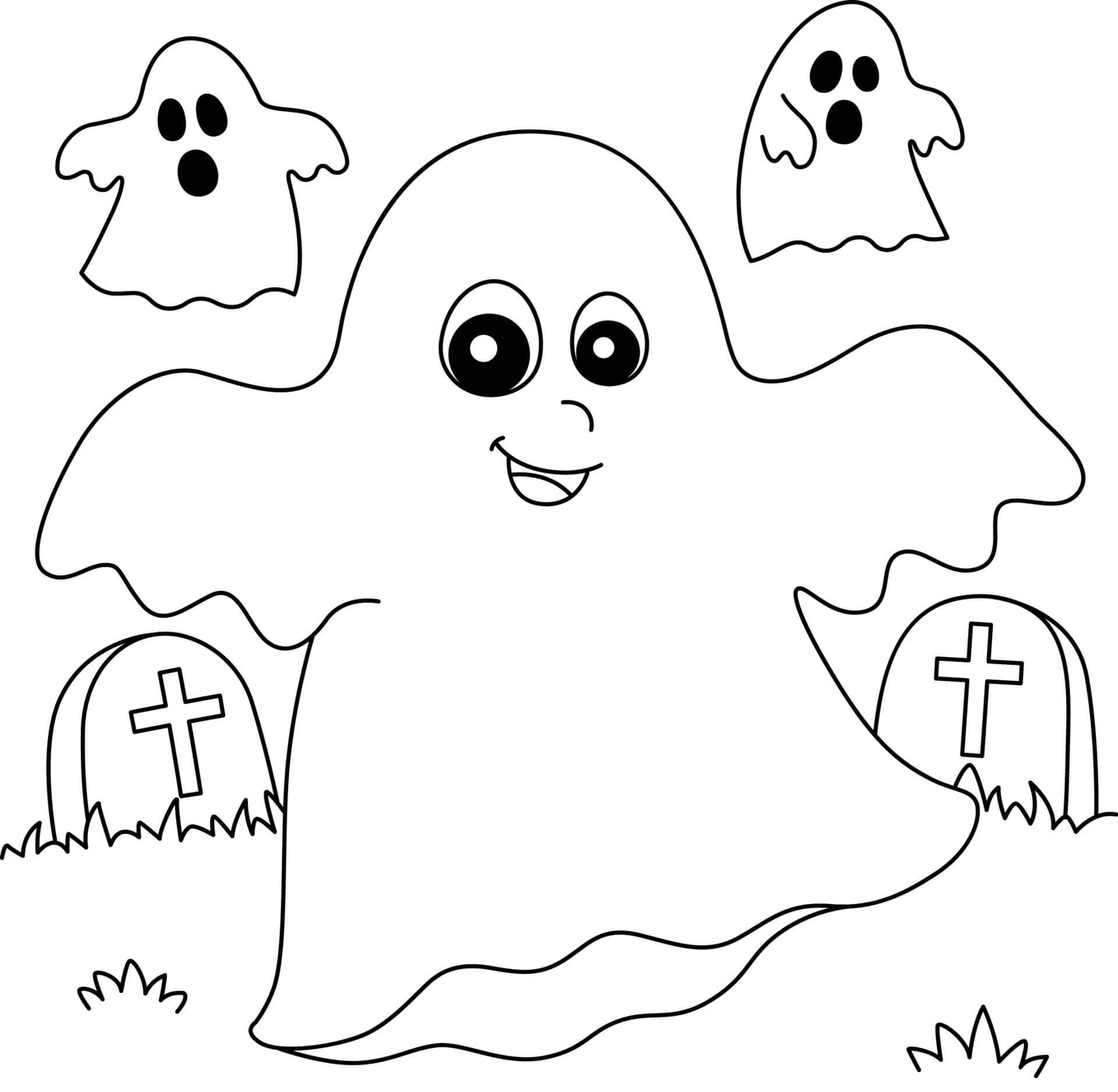세 명의 유령 coloring page