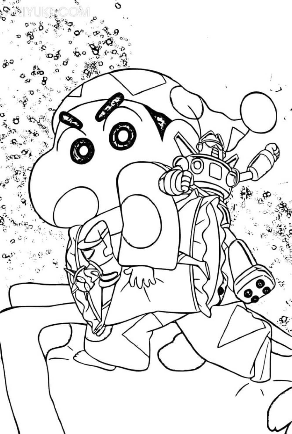 신과 로봇 coloring page