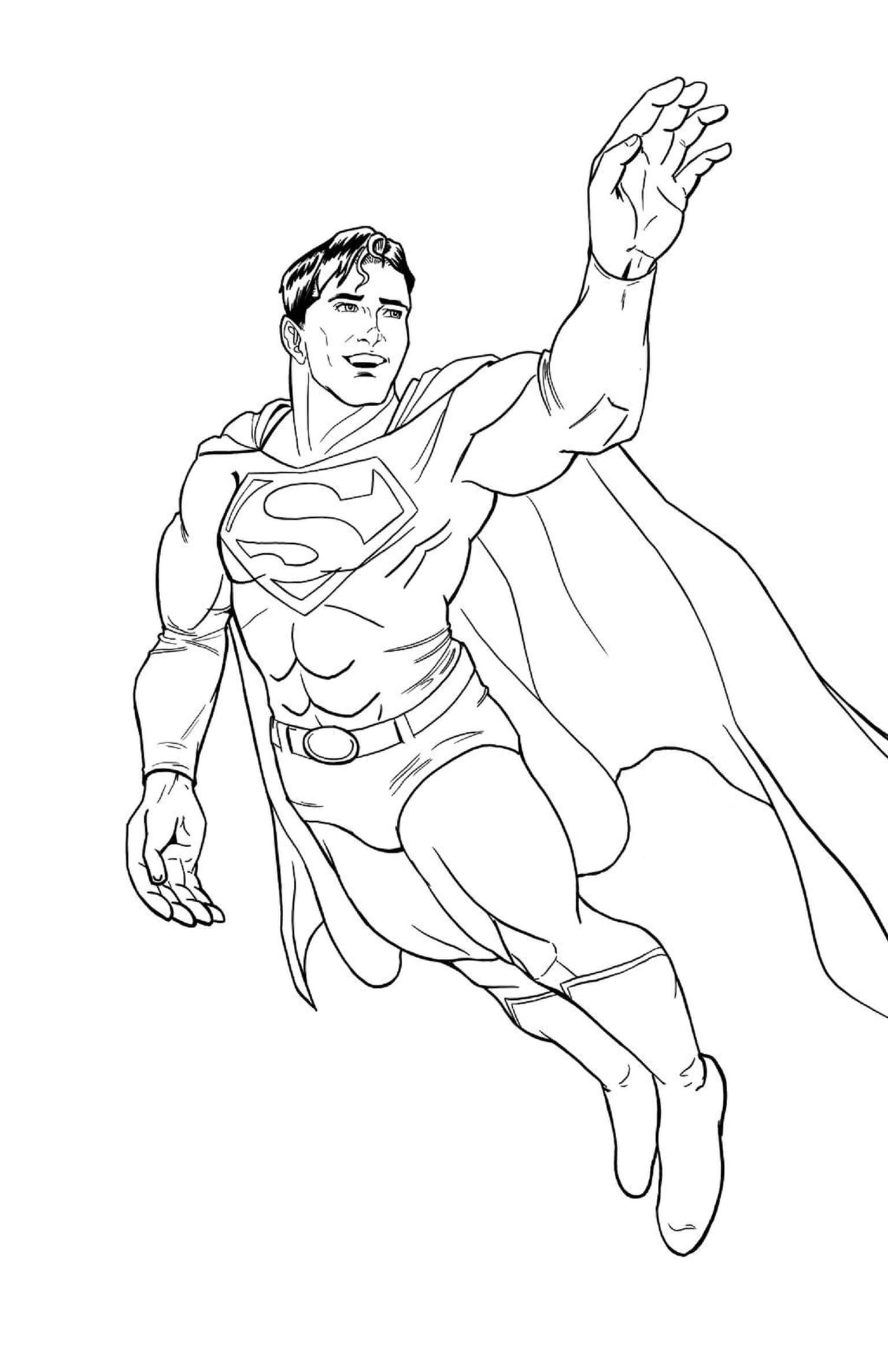 웃기는 슈퍼맨 coloring page