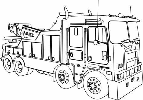 Big Trucks coloring page