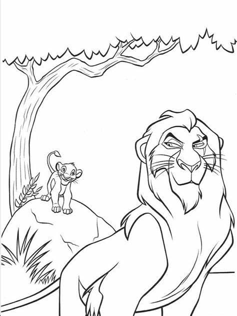 Free Lion King coloring page