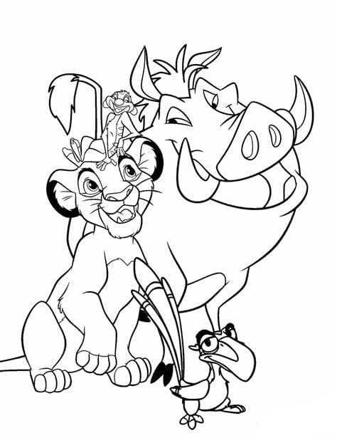Free Printable Lion King coloring page