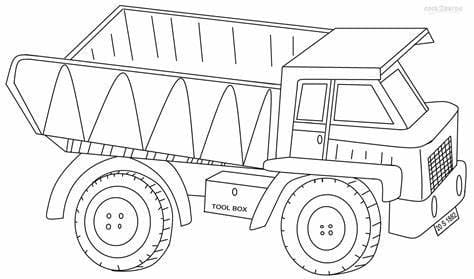 Free Trucks coloring page