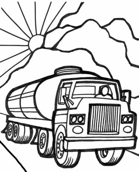 Free Trucks for Kids coloring page