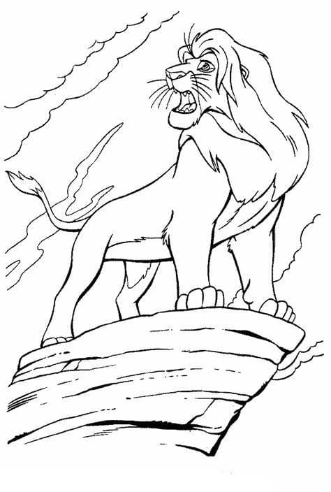 Lion King coloring page